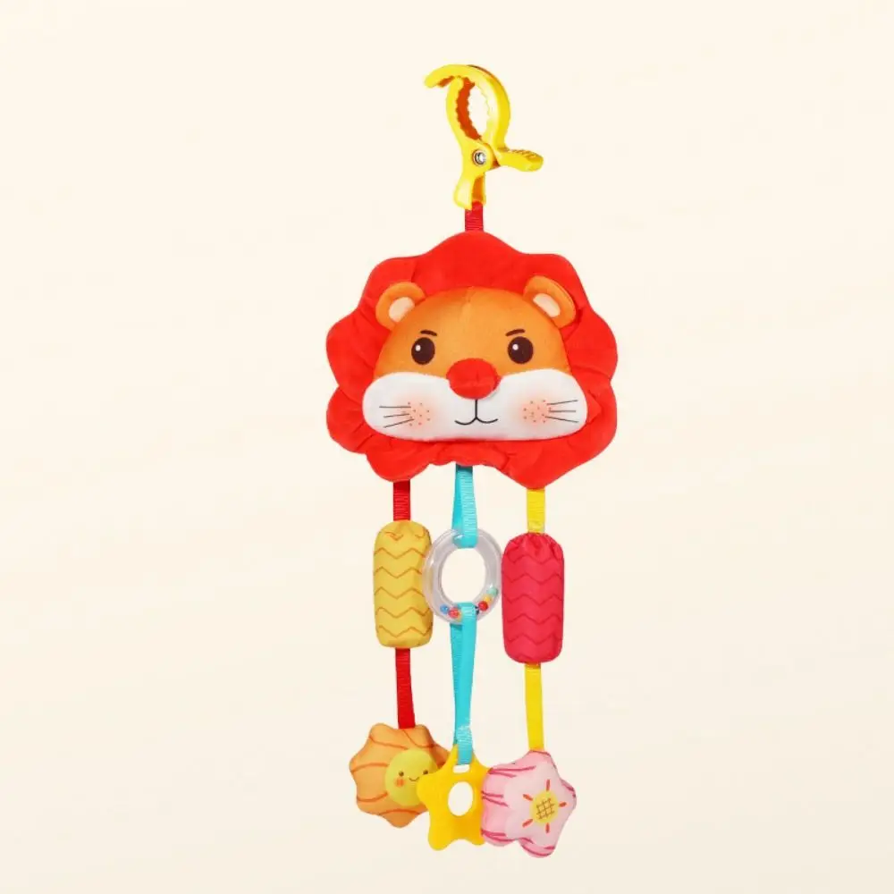 Soft Plush Baby Wind Chime Toy Cartoon Teether Infant Comfort Bed Bell Sensory Stimulation Safe Animal Stroller Hanging Pendants