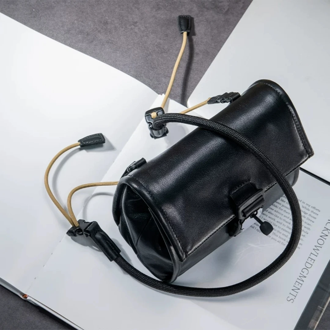 Genuine Leather Camera Inner Pouch Storage Bag for Leica GR4 GR3 GR3X X100V XT5 S20 ZV1 A7M4 G7X3 Mirrorless Compact Sleeve Case