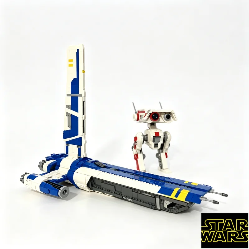 

2657pcs MOC Star Wars Stinger Mantis stud-less design Assembly DIY Set Brick Model DIY Christmas Gift Education Toy