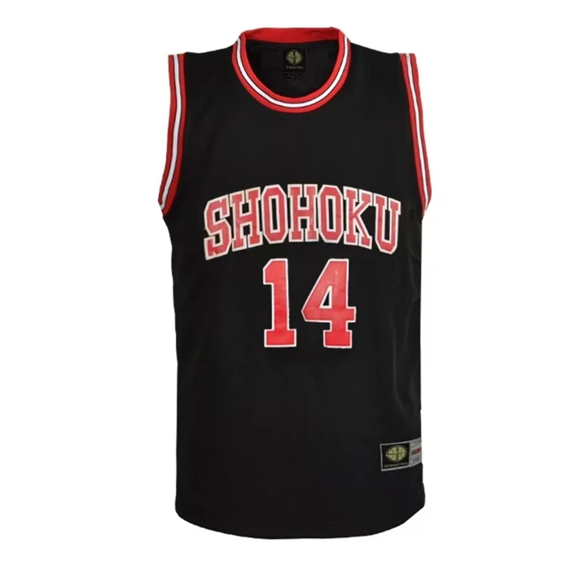 Black Slam Dunk Anime Basketball Jersey Sakuragi Hanamichi Rukawa Shohoku High School Uniform Cosplay Costume For Men Women