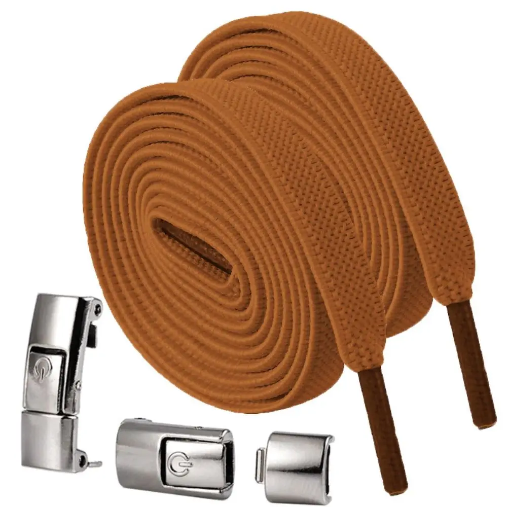 

Fashion Kids Adult Unisex Quick Release Lazy Laces Strings Flat Sneakers 1 Second Locking ShoeLaces No Tie Shoe laces