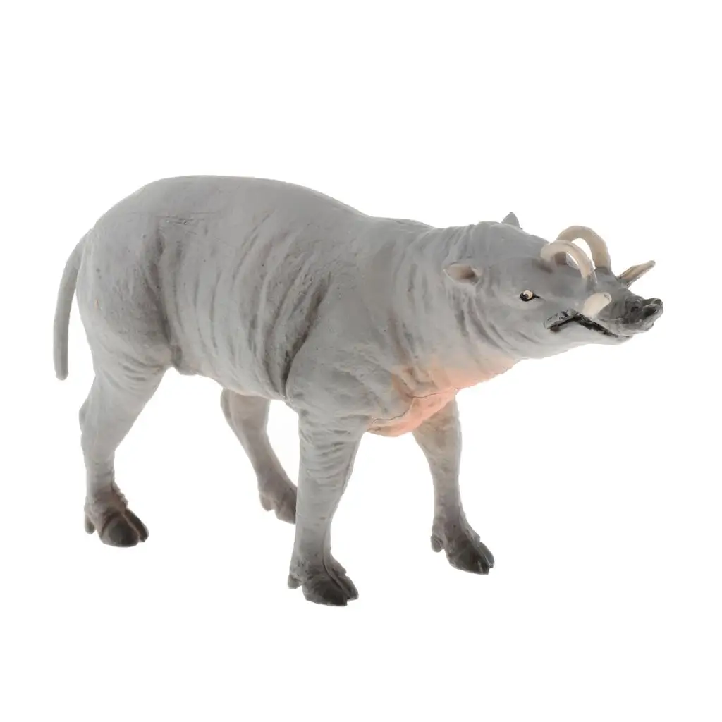 Babirusa-Simulação Animals Model Figure para Crianças, Brinquedo Educativo, Decoração, 2 pcs