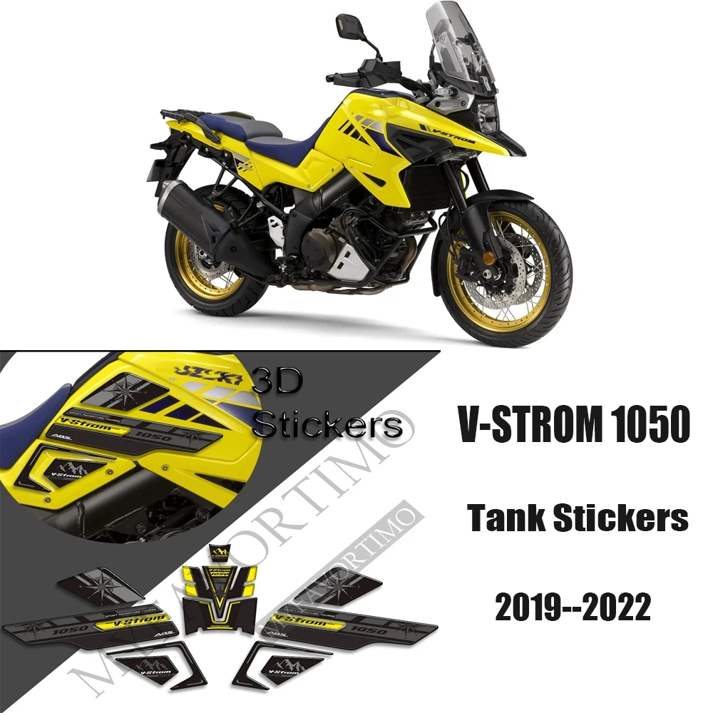 

3D Fuel Tank Sticker For Suzuki V Strom 1050 Motorcycle Sticker Tank Pad Protector Stickers Scratch V STROM 1050 2019-2022