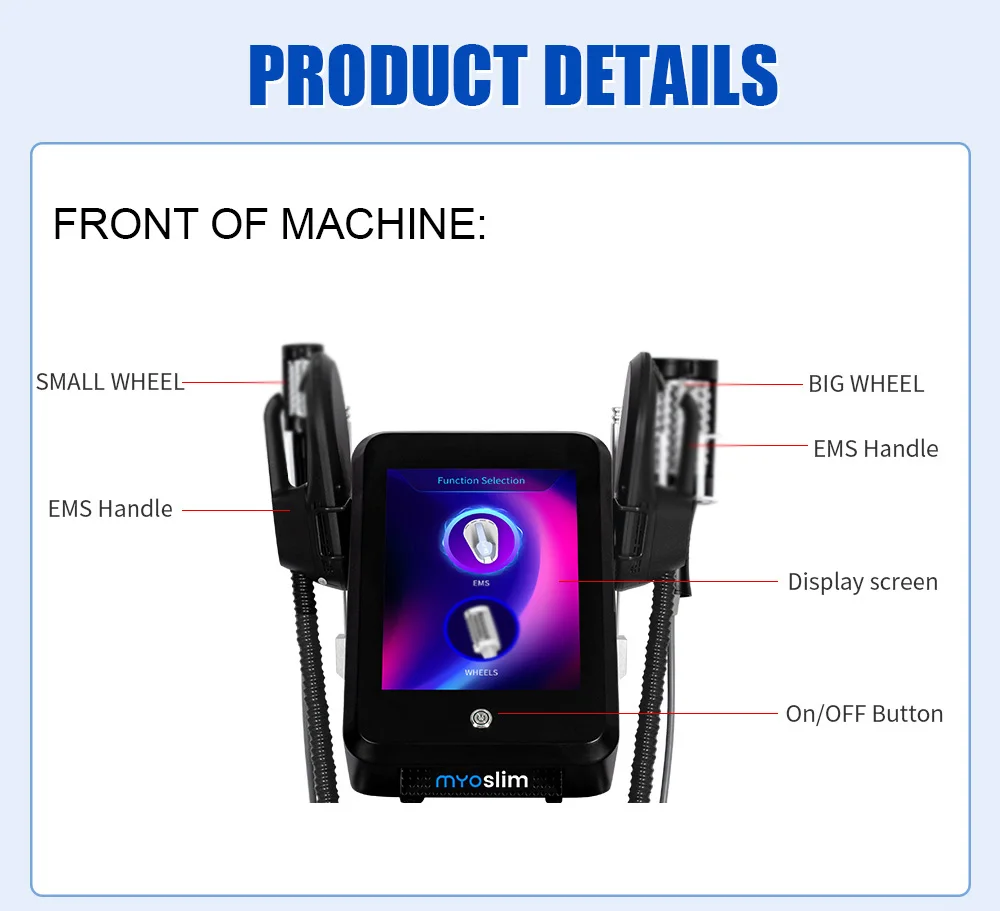 MYOslim EMS Nova Hi-EMT RF الأسطوانة 2 في 1 كسب العضلات التخسيس آلة اللياقة البدنية معدات الصحة والجمال لصالون #3