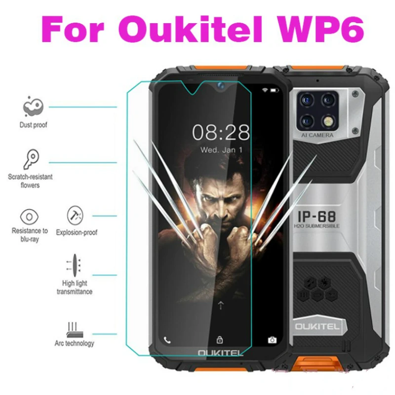 JGKK Dla Oukitel WP7 WP6 WP5 Pro WP 7 Szkło hartowane 100% Oryginalna folia ochronna Premium 2.5D do szkła Oukitel WP7 WP6