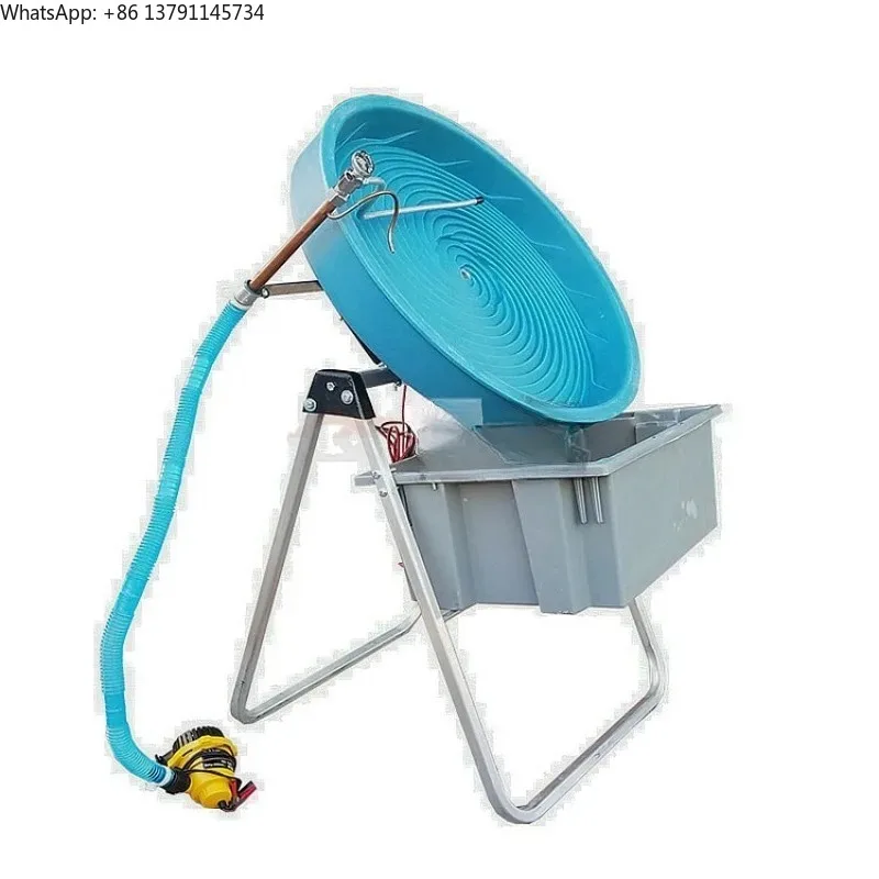 

Tilt disc sorter spiral rotation separation turbine gravity separation gold panning equipment