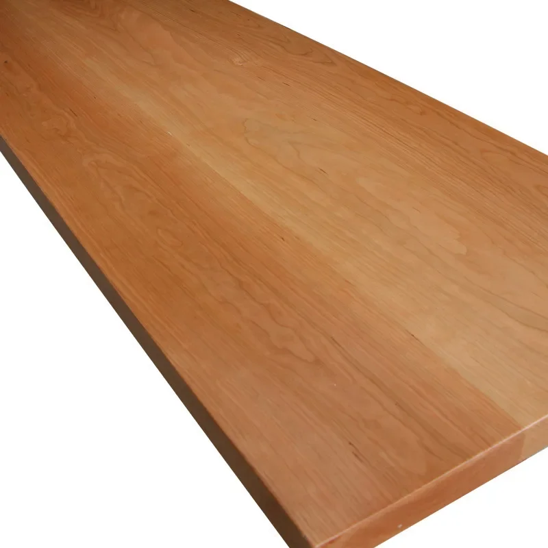 Desk Solid wood Simple double reading learning writing table Log ash wood table