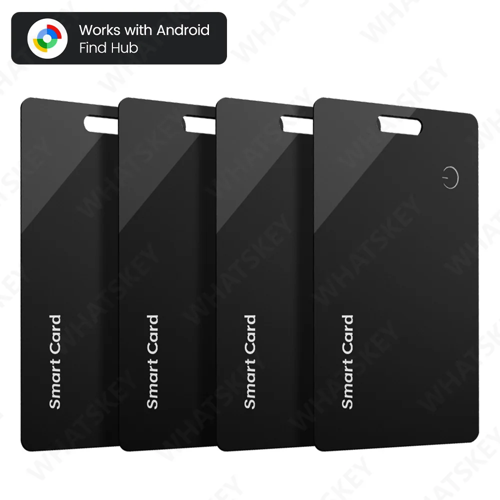 Ultradunne Global GPS Android Tracker Card draadloos opladen Waterdichte Smart Wallet Tracker Card met Google Find My Device App