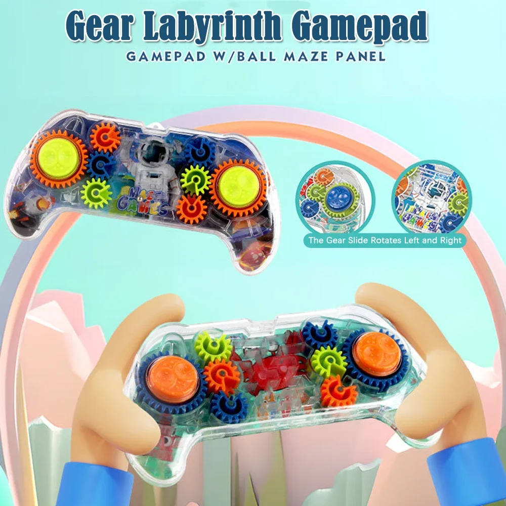 クリエイティブ迷路ディスクゲームパッド 3D パズル迷路ギア迷路ゲームモンテッソーリ教育玩具男の子女の子のための誕生日プレゼント