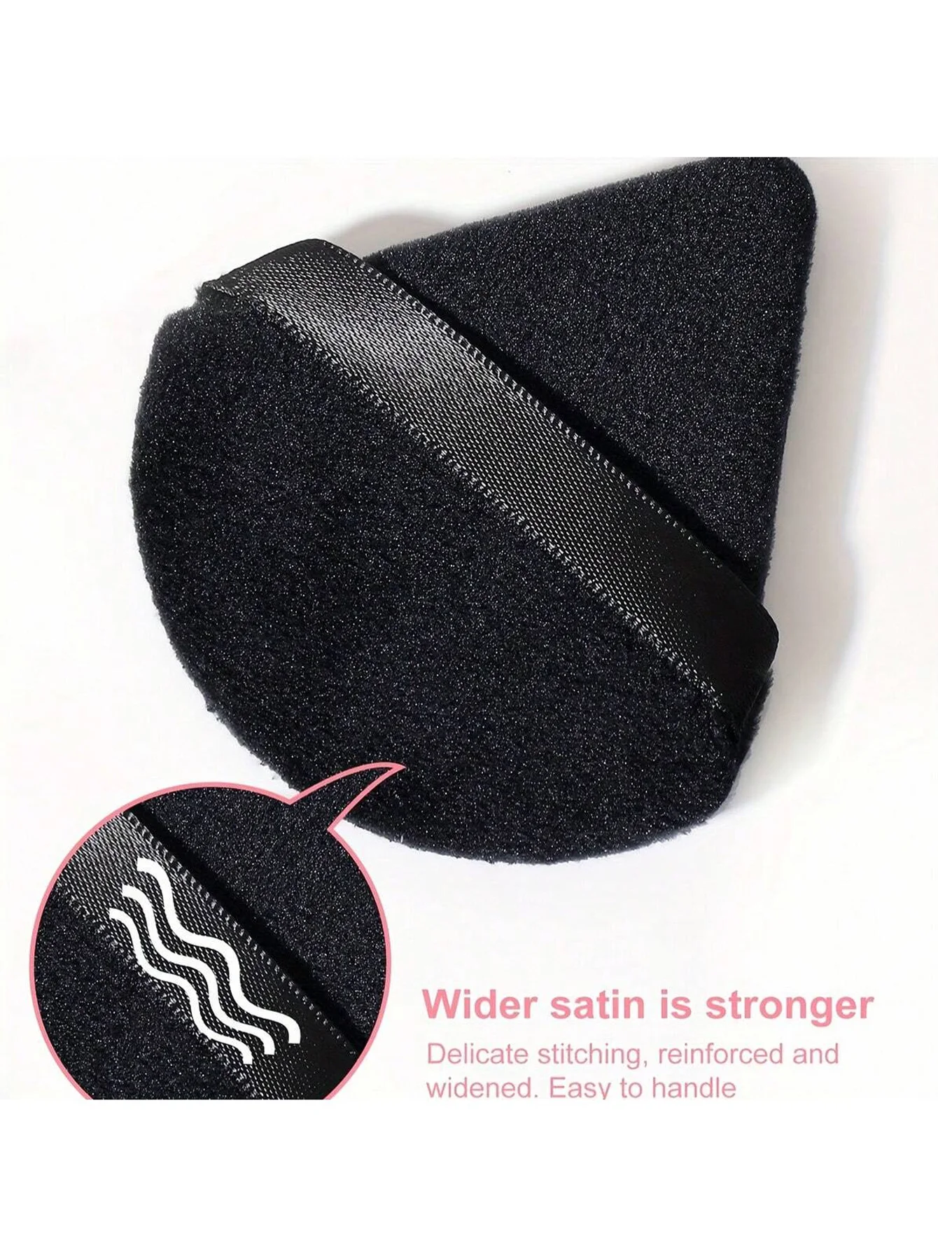 1Pcs/3Pcs Triangular Powder Puff Setting Powder Makeup Sponge Fan-Shaped Powder Compact Finger Cushion Puff