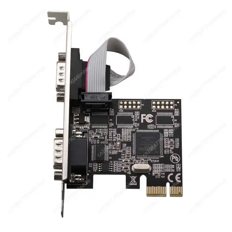 PCIe Serial Port Card PCI-E To 2 Serial Port RS232 Industrial Control Extended Card Mcs9900 Ax9900 Chip