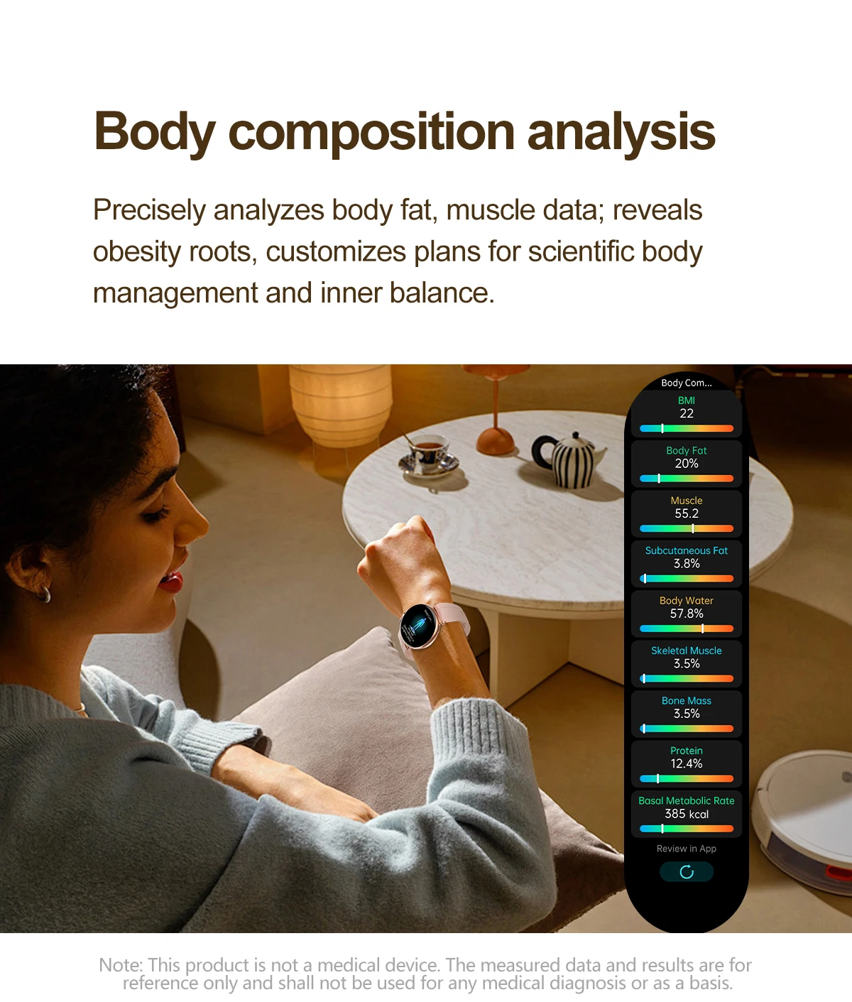 Luxus-Diamant-Smartwatch für Damen, 1,32 Zoll AMOLED-Bildschirm, Herzfrequenz- und Blutdruckmessung, Gesundheitsmonitor, IP68 wasserdicht, Sportuhr – Detail 16