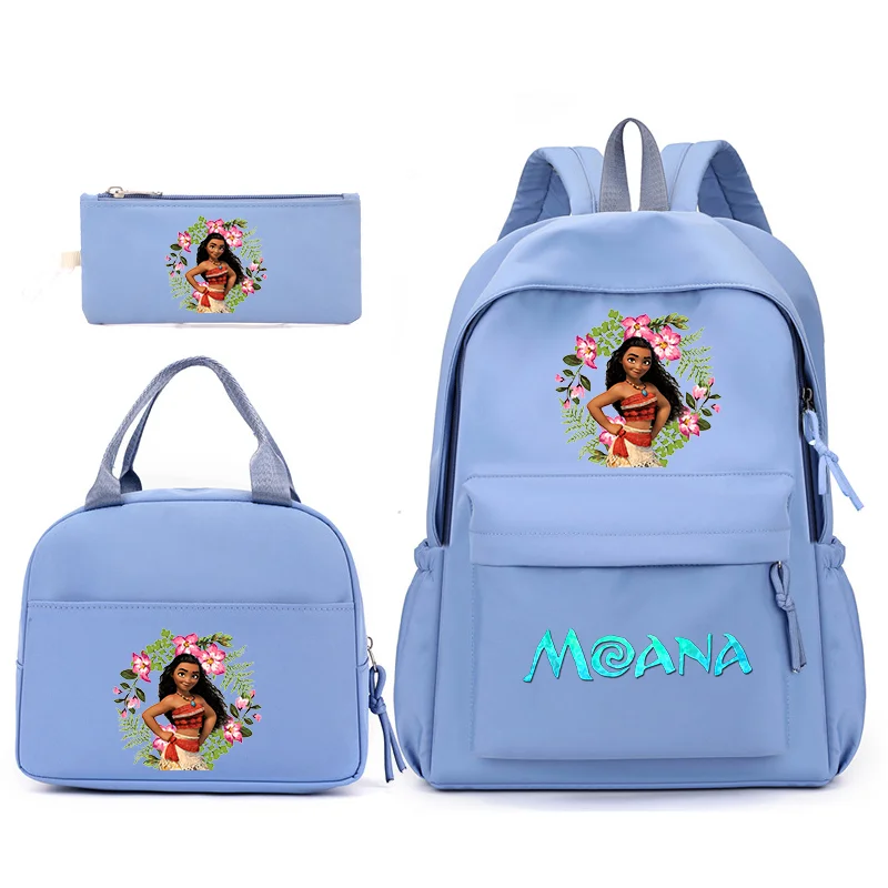 

Disney Moana 3pcs/Set Backpack with Lunch Bag for Teenagers Student School Bags Casual Comfortable Travel Sets