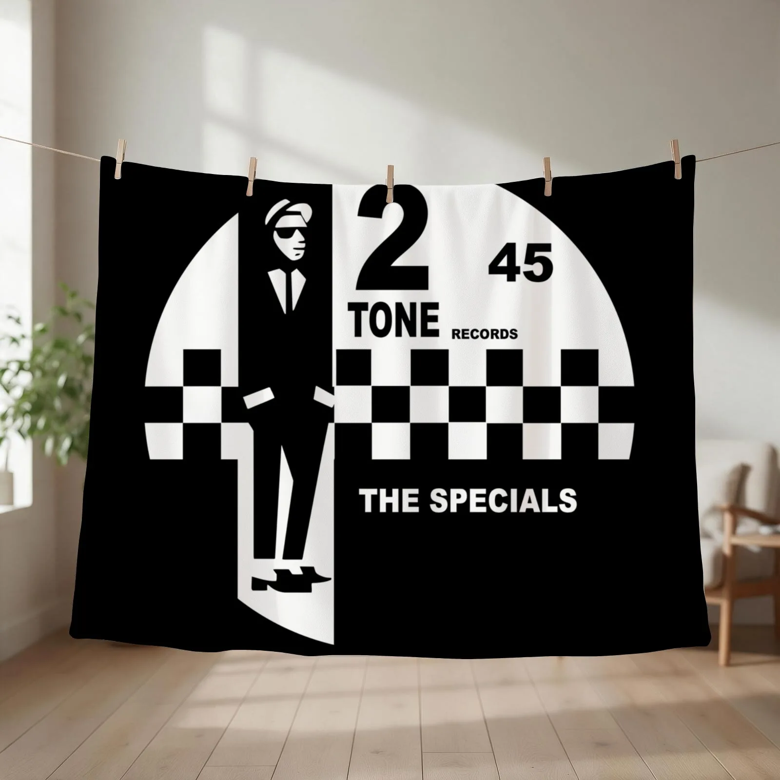 the specials black and white 45 circle records Throw Blanket for sofa blankets ands Multi-Purpose For Sofa Thin Blankets