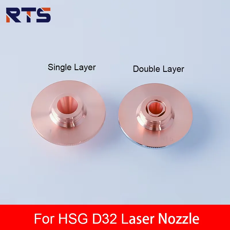 Bico laser RTS D32 10pcs HSG camada única e dupla com bico laser para bico laser Raytools