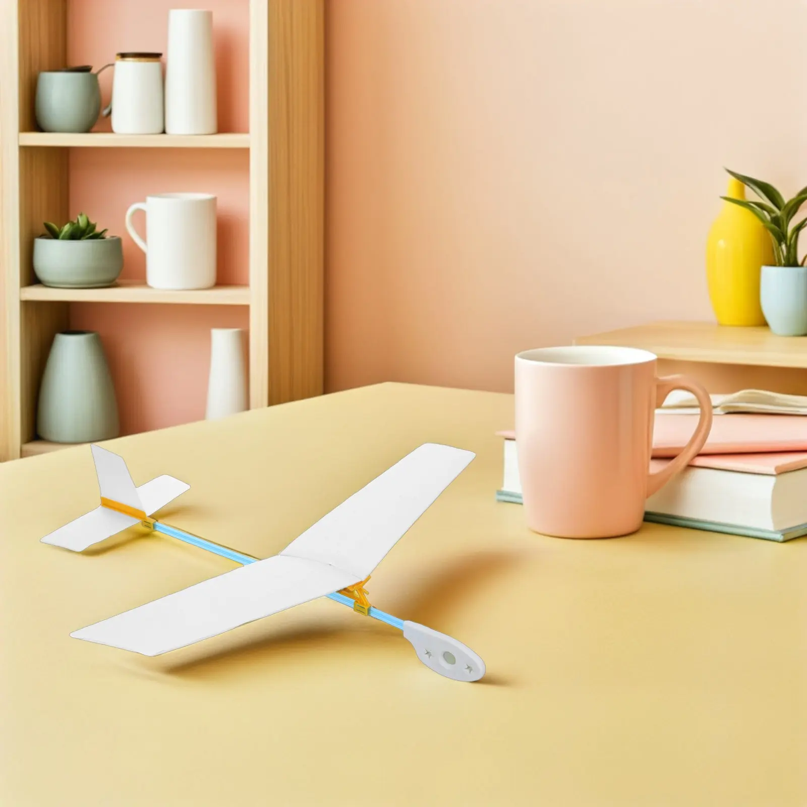 2Pcs Glider Airplane Kit Educational Building Stem Craft for Kids Hands-on Creativity Hand Launch Flying Model