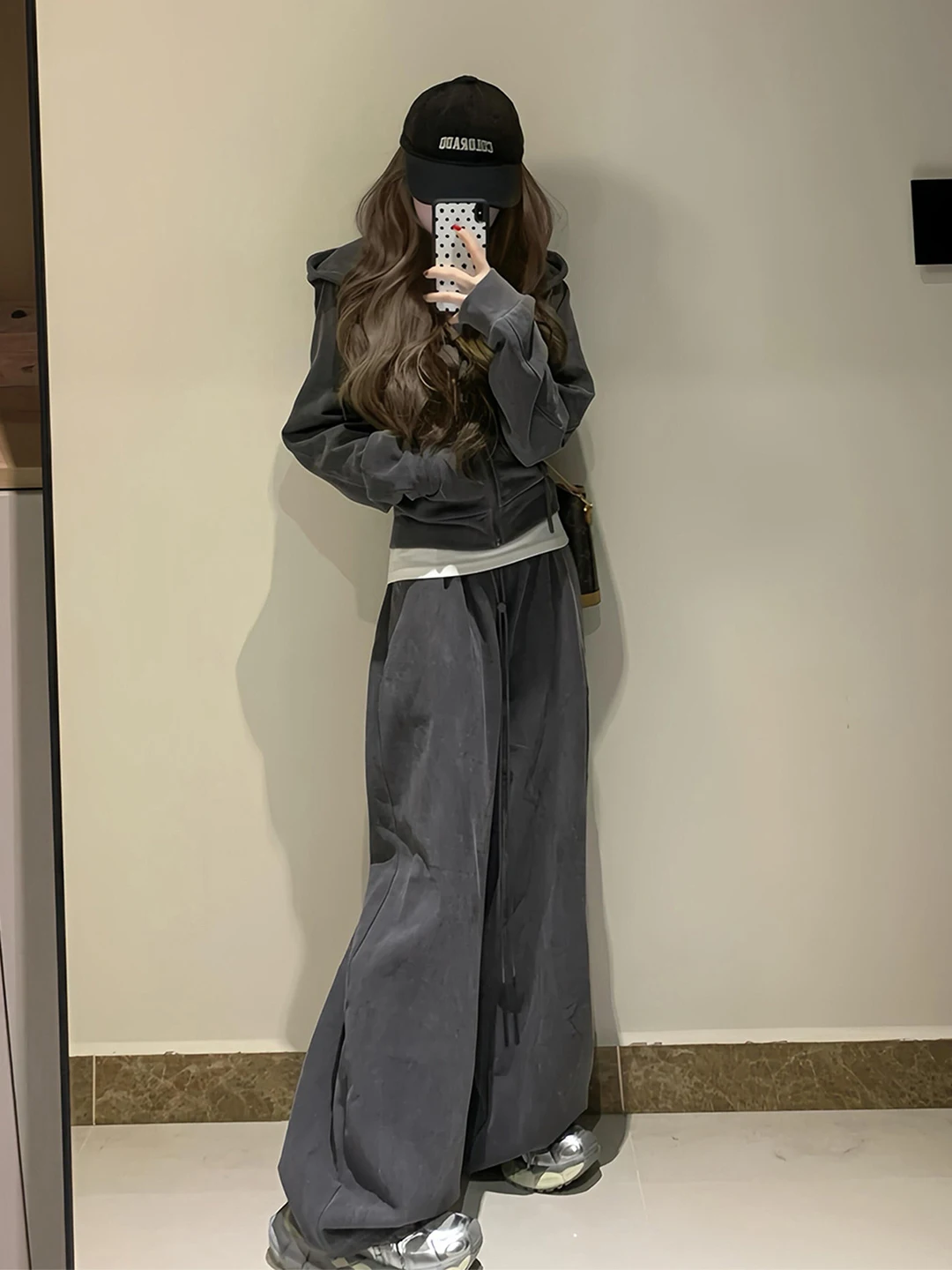 Sporty Hoodie Set Women's Fall Fashion Complete Look Two-Piece High-End Feel Long Sleeve Zipper Casual Style Comfortable Fit