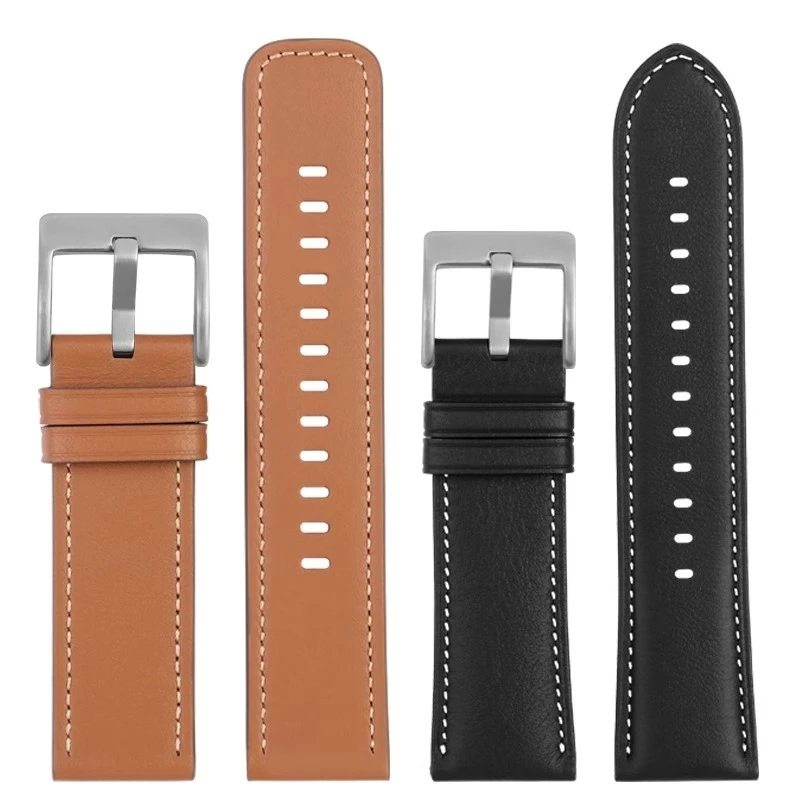 Correa de cuero de vaca suave para reloj inteligente Huawei GT5 Pro, accesorio de pulsera de repuesto, 46mm, novedad