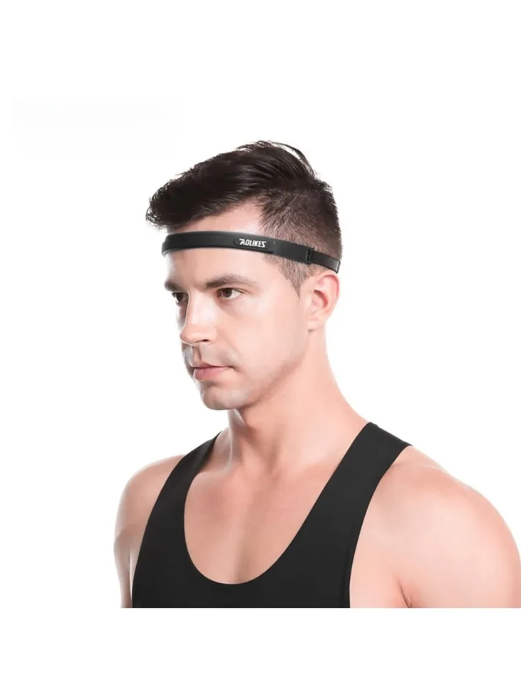 Elastisches Kopfschweißband, weiches Silikon, zum Laufen, Yoga, Radfahren, Schweißband für Männer und Frauen, Fitness, Basketball, Tennis, Stirnband