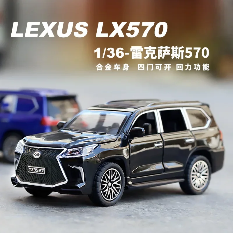 1:36 Lexus Lx570 Hoge Simulatie Diecast Auto Metaallegering Model Auto Kinderspeelgoed Collectie Geschenken A608