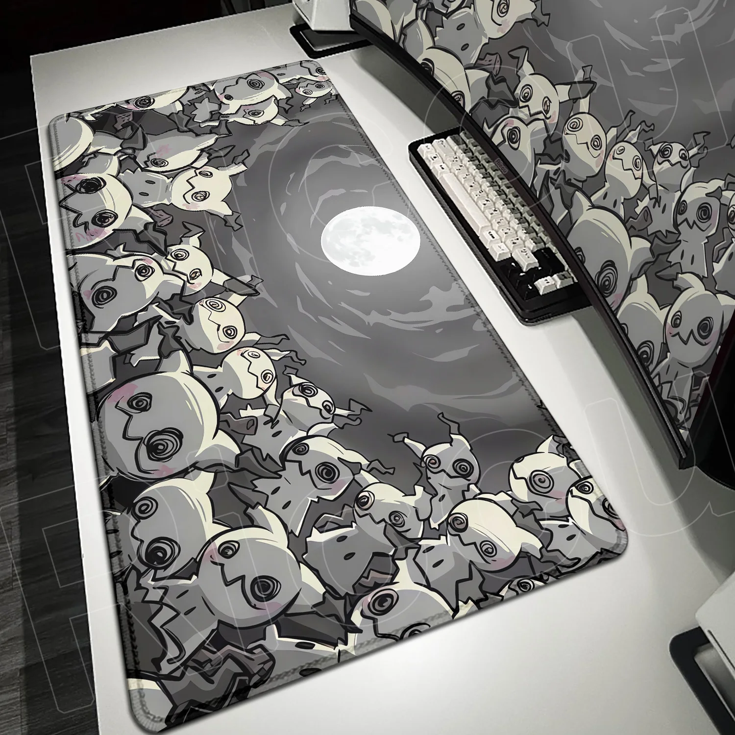 

Japan Anime P-pokemon Mousepad Xxl Large Computer Gamer Desktop Decoration Office Mice Pad Kawaii Mimikyu Lock Edge Keyboard Mat