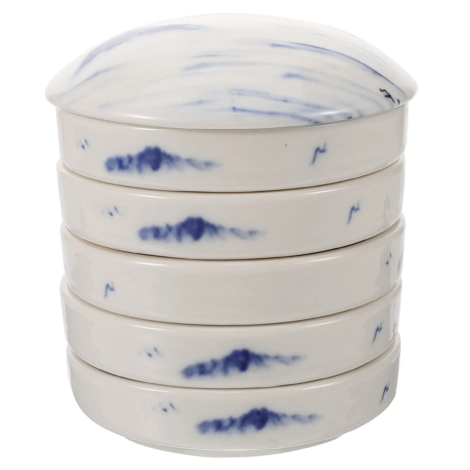 

1 set 1 Set Of 5-Layer Stackable Ceramic Watercolor Mixing Palette Pigment Tray For Artists Diy Painting Supplies Art Tools