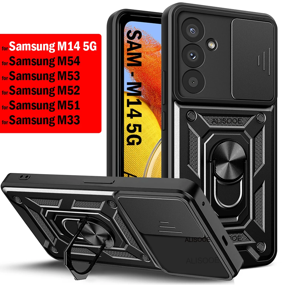 For Samsung M14 5G Case Armor Cover for Galaxy M54 M53 M52 M51 M33 A54 A34 A24 A12 A22 A32 A42 A52 A72 A13 A33 A53 A73 S23 Ultra