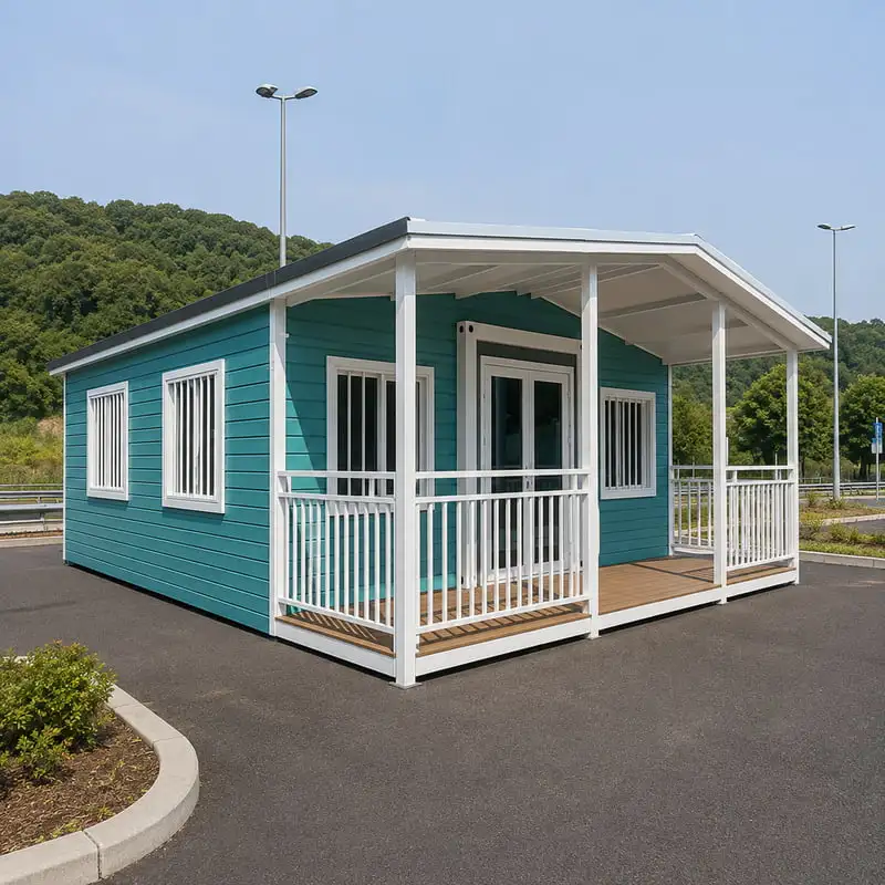 Elegant Prefab Villa Modern Folding Cabin Customized with Kitchen Bedroom Facilities Container Home for Tourist Accommodation