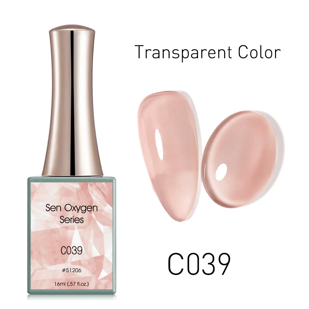 C039แคนนิสีเจลทาเล็บเจลลี่สีชมพูใสคอลเล็คชั่นเจลเคลือบเงาเจลแต่งเล็บยาวติดเพชรเสื้อโค้ทติดเล็บ