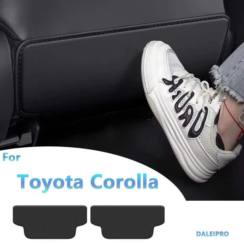

Для Toyota Corolla 2019-2026: Защитный чехол на спинку сиденья автомобиля, коврик от пинков, накладка из микрофибры, кожаный защитный чехол