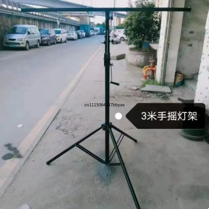 For 3M 6‑Position Thickened Hand‑Crank Stage Light Stand Mobile Lifting Tripod For Stage Lighting Equipment
