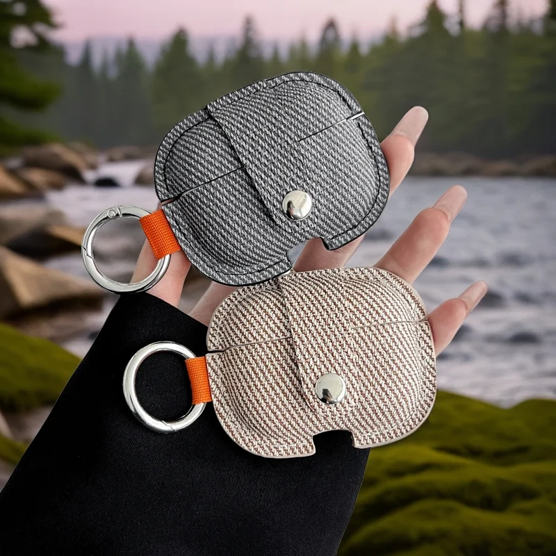 ل Airpods 4 حافظة لينة فاخرة بو الجلود حقيبة سماعة الاذن ل Airpods 3 TWS سماعة غطاء وقائي لابل Airpod Pro/Pro 2nd