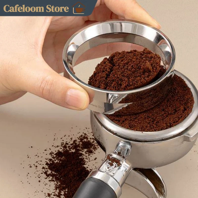 58mm Coffee Dosing Ring Timemore Halo Anti-Spill Powder Receiver For Espresso Coffee Grinder For Home Barista Coffee Making Shop