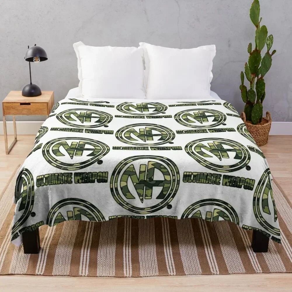 Narcotics Anonymous Gifts 12 Steps Camo Ultimate Weapon Throw Blanket bed plaid Beautifuls christmas gifts Decoratives Blankets