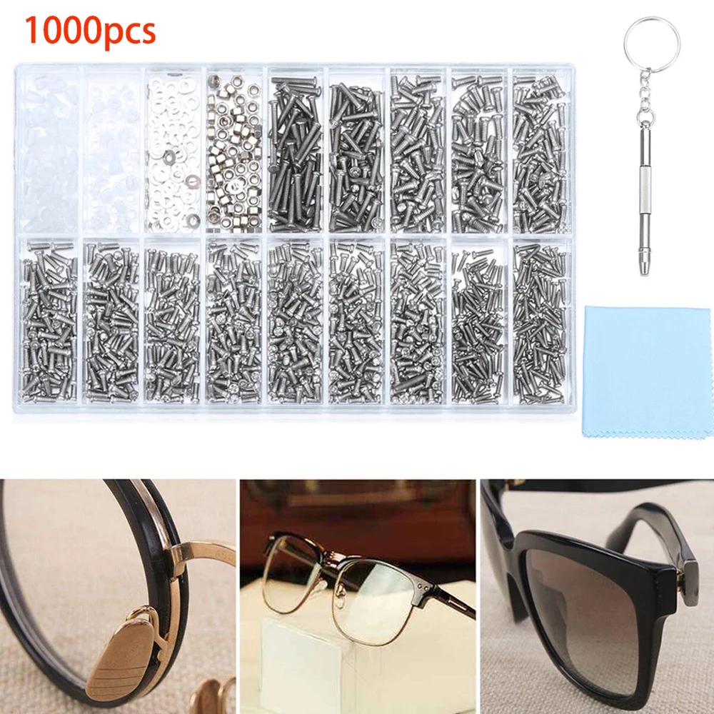 Tiny Micro Glasses Sunglasses Spectacles Screws Repair Kit Screwdriver Stainless Steel Tools