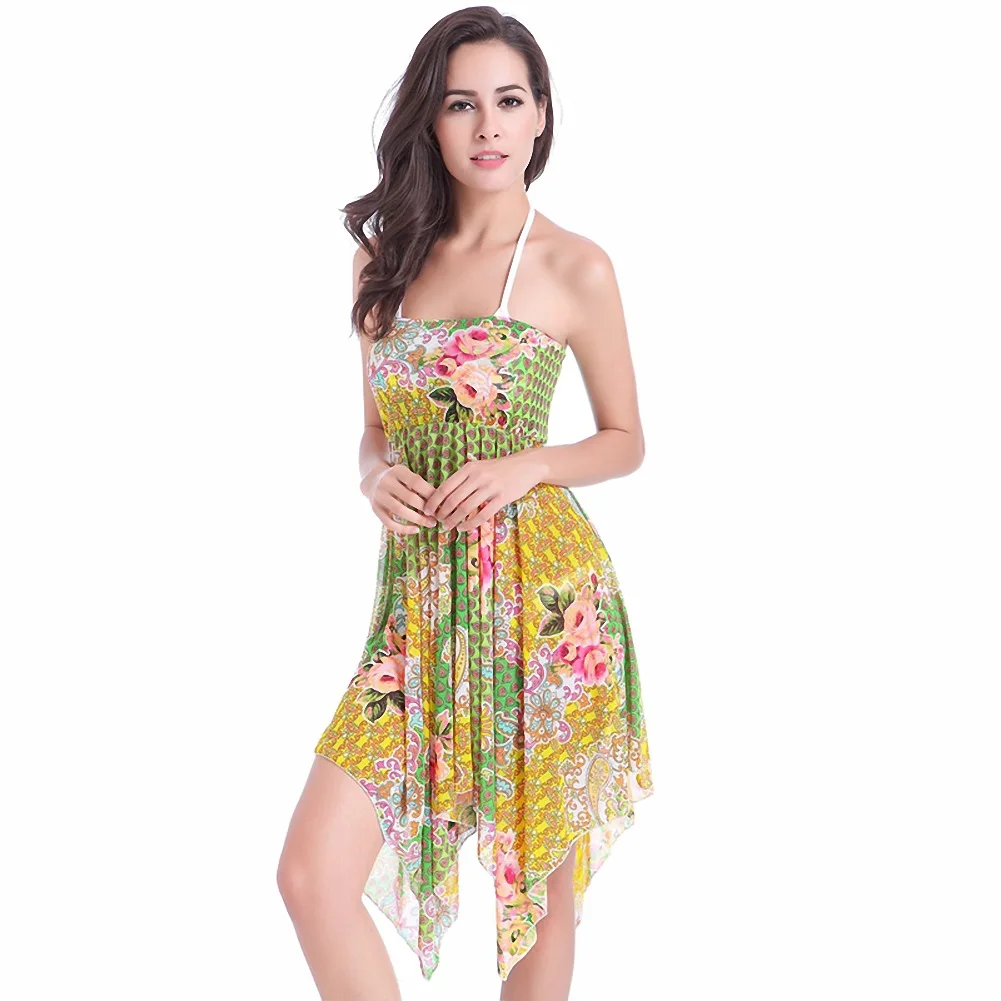 Robe de plage smockée pour femmes, en Spandex, Style plage, Cover-Up, vêtements de plage, haute qualité, jupe en filet de vacances, offre spéciale, 2025