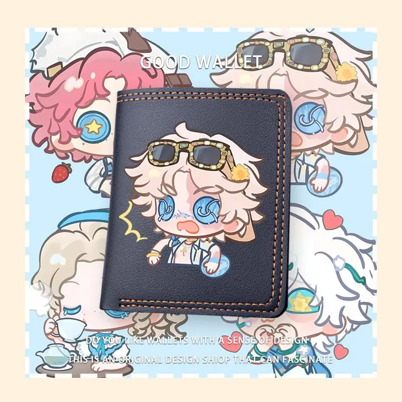 2025 Anime Identity V Game Cos Acrobat Bloody Queen Norton Campbell Gärtner Unisex Q-Version Bedruckte Pu-Geldbörse Geschenk