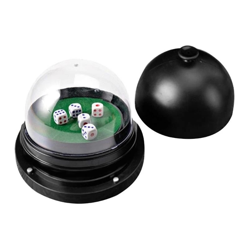 علبة النردات الأوتوماتيكية، علبة النردات الإلكترونية، كأس الأسطوانة مع 5 النردات والغطاء