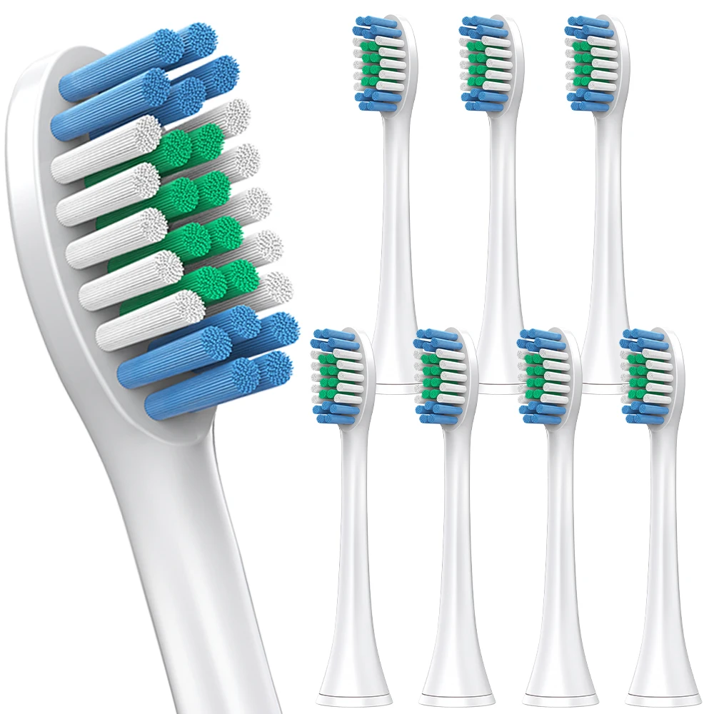 

Сменные насадки для электрических зубных щеток Philips Sonicare, совместимые с моделями 4100 и 5300, с креплением Click-on, 4/8/12/20 шт.