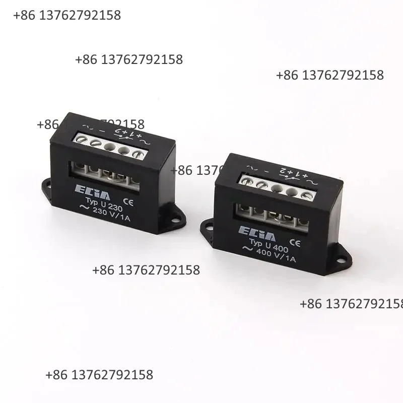 Brake Rectifier Module Compatible with ECIA U230 U400, 230V/1A & 400V/1A Power Rectifier for Motor Brake System