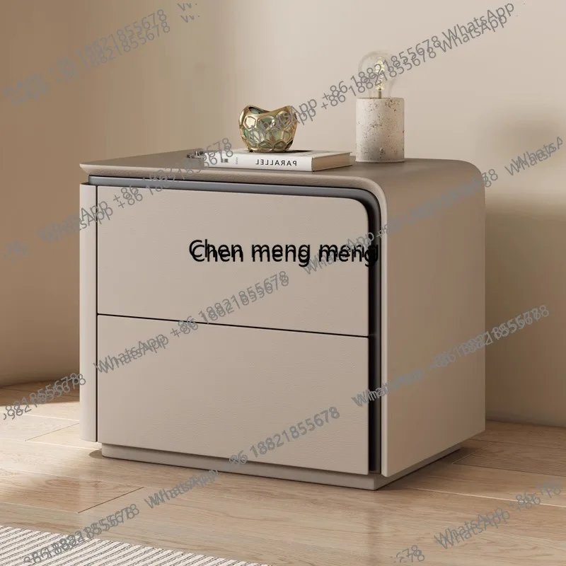 Ze5556 Criado-Mudo de Canto Moderno de Meados do Século para Quarto, Armário de Armazenamento de Luxo com Gavetas de Madeira, Criado-Mudo Fofo para Escritório
