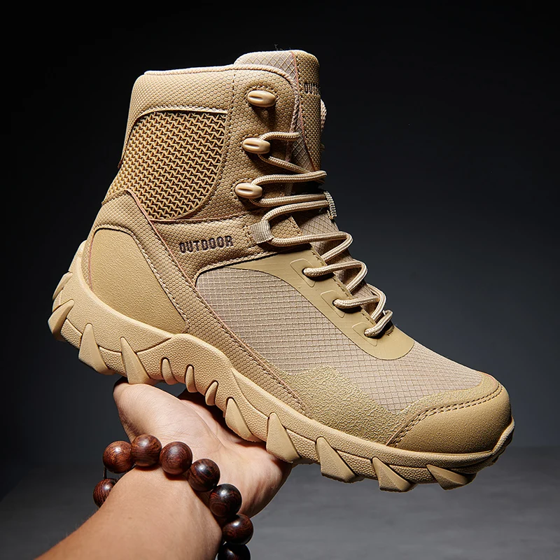 Tactics Combat Training Boots Male Outdoors Camping Anti-wear Rapid Response Hiking Shoes Fishing Hunting Sneakers Men Hombres