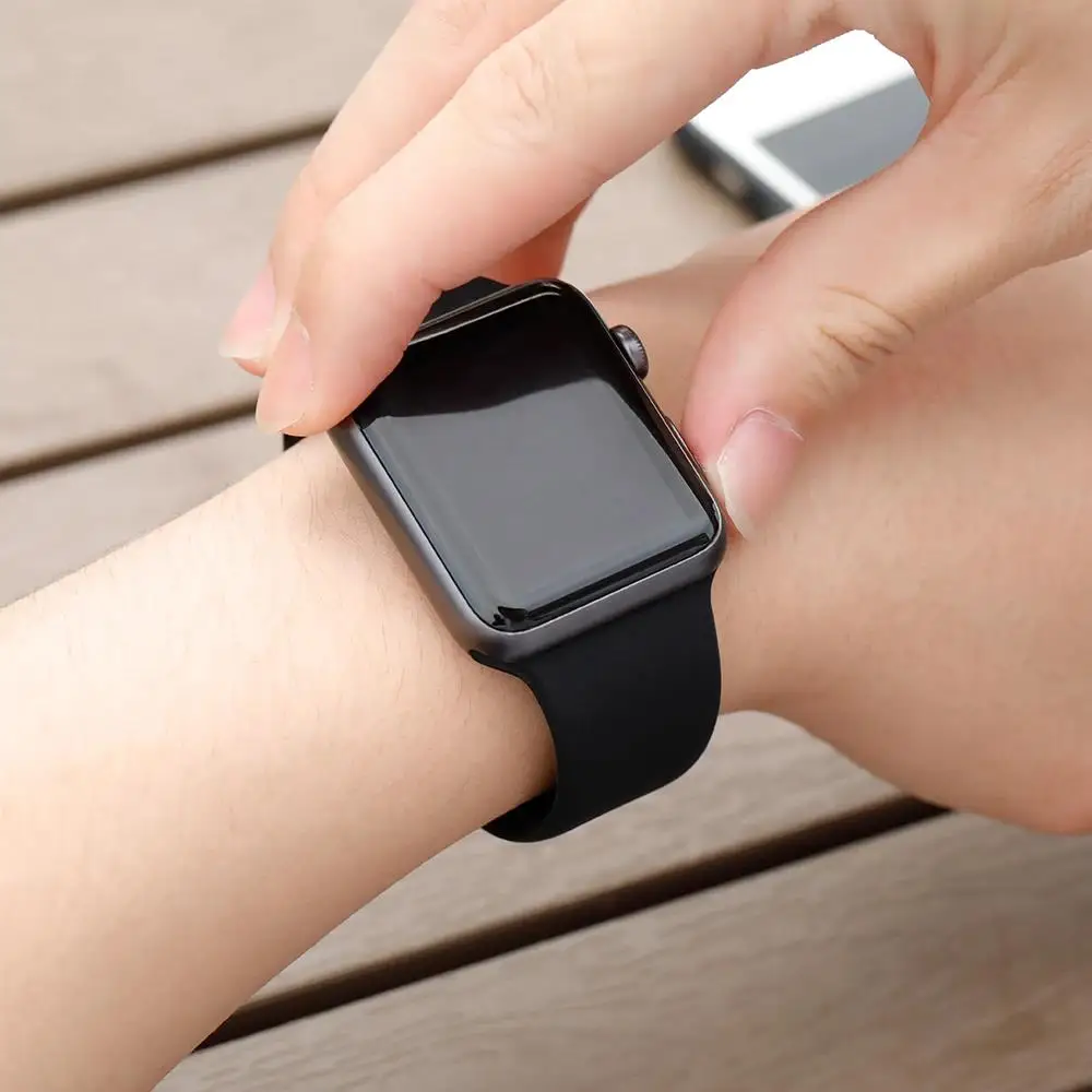 Sport Band For Apple Watch Strap 45mm 44mm 42mm 49mm 41mm 40mm 38mm Silicone correa bracelet iwatch Series 8 7 9 6 SE 3 5 Ultra