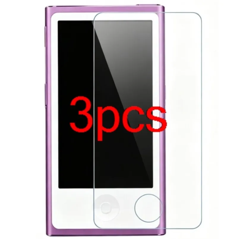 3pcs clear glossy hd soft full hydrogel film (not glass) for iPod Nano 7 screen protector cover