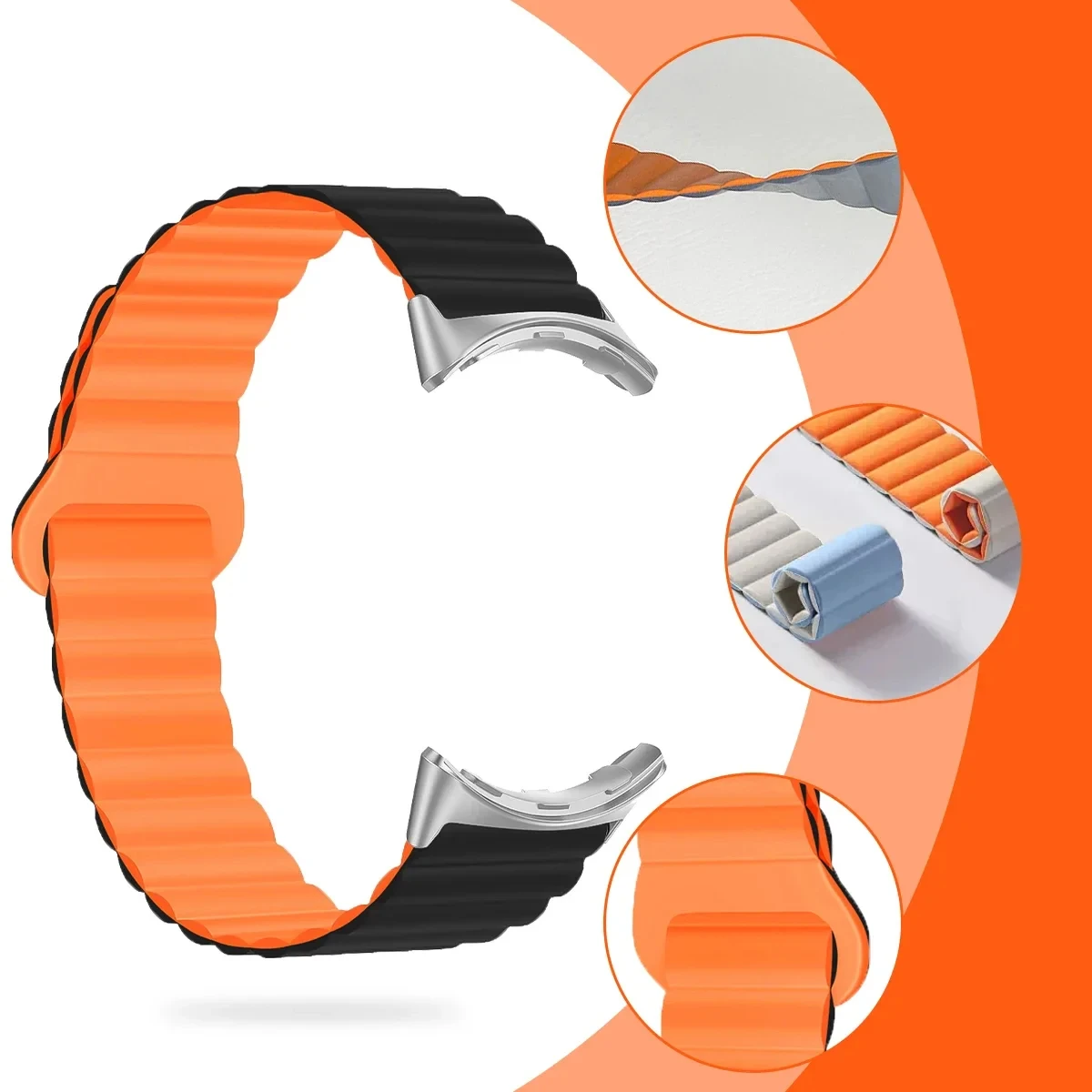 Colorful Band For Google Pixel Watch 2 Silicone Bracelet Magnetic Strap For Google Pixel Watch Replaceable Wristband Accessories