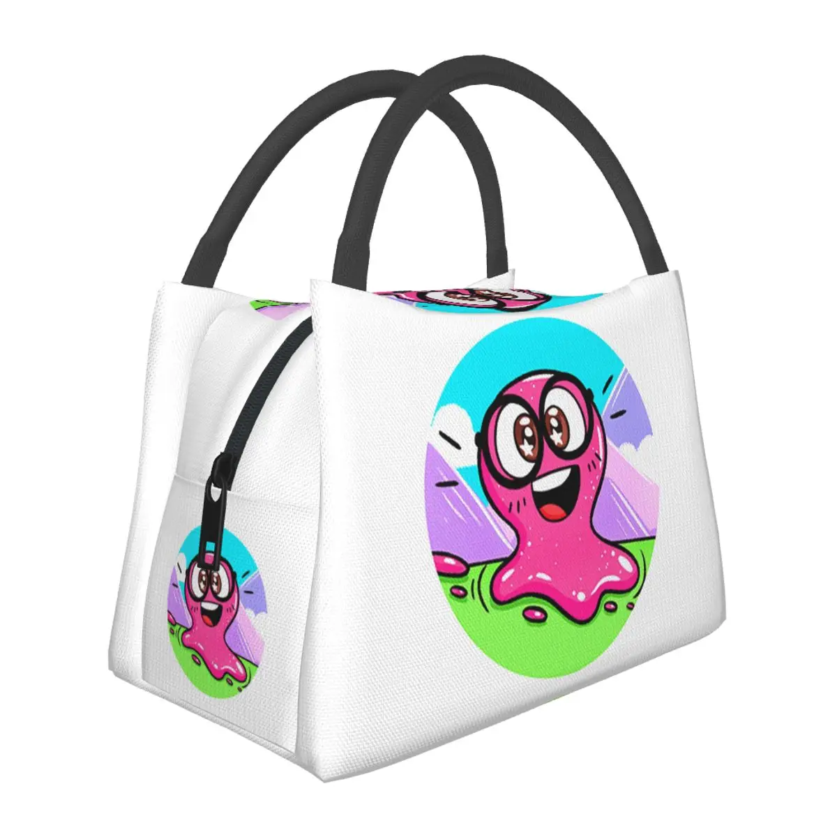 

Термосумка Super Slick Slime Sam для обедов: изолированная сумка-холодильник для школы, пикника, хранения еды, портативный контейнер, термосумка-тоут