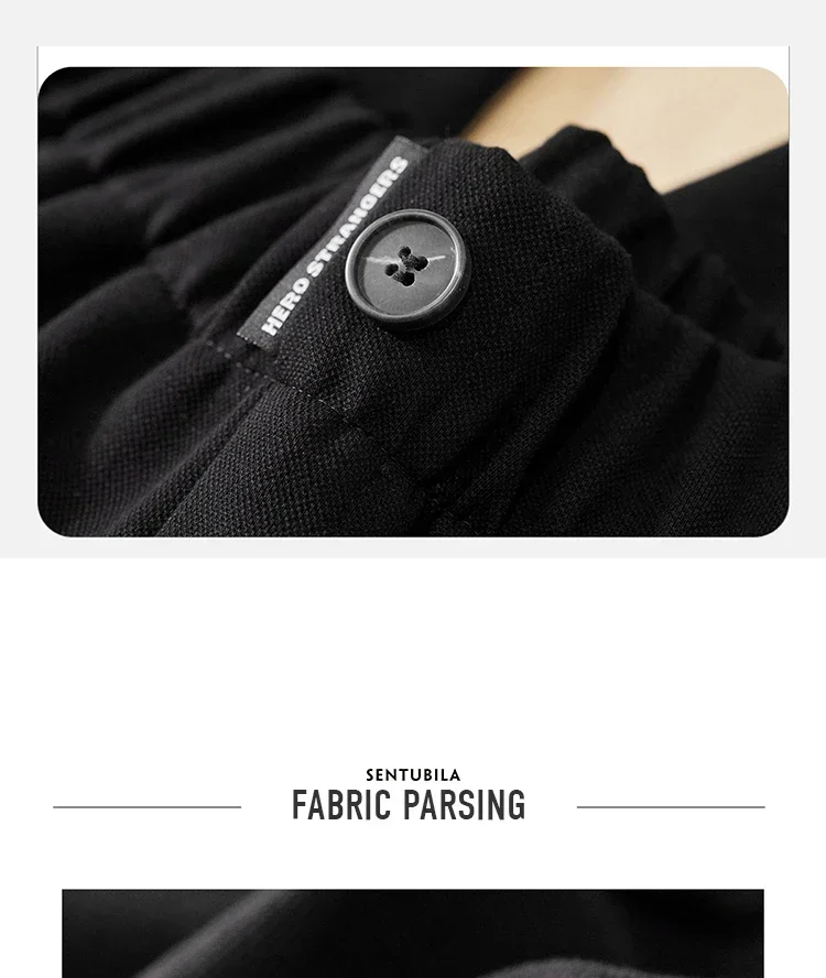 SENTUBILA Weite Sweatpants für Damen, Casual-Hose, Koreanische Mode 2026, Hose mit elastischem Bund, Damenbekleidung, Streetwear 153KA3216 – Detail 9