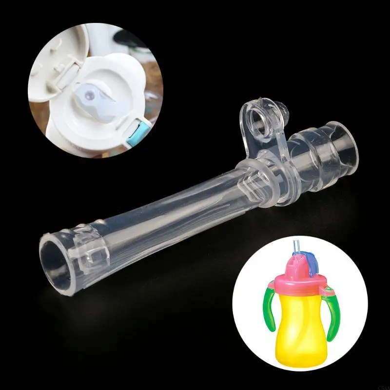 C5AA Flexible Drinking Straws Baby Bottle Sucking Anti-choke Kids Straws