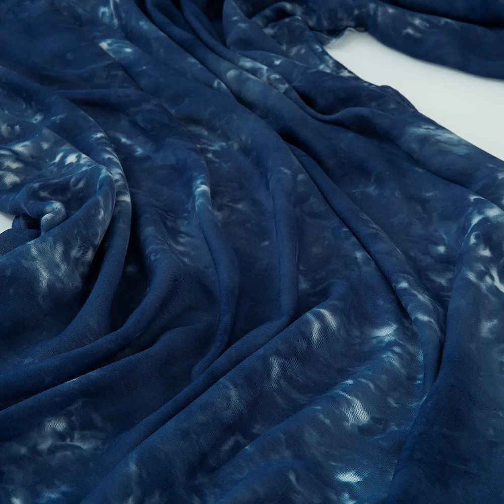 Summer New Tie-dye Scarf For Women Girls Gradient Wide Edge Modal Sunscreen Scarves Soft Shawl Breathable Cotton Wrap Shawls - view 6