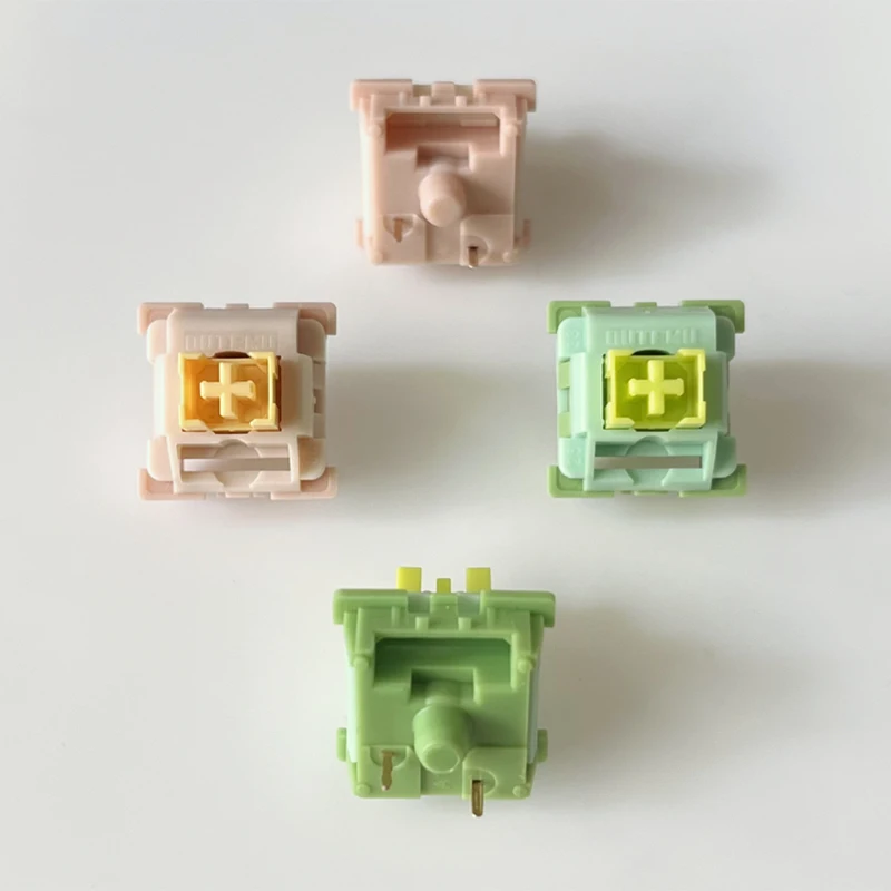 Outemu Silent Switch Mute Switches 3 Pin Peach Lemon Sliver Panda Crystal Dustproof Switch For Mechanical Keyboard